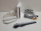 Nintendo Wii 7 Piece Video Game Bundle Console Cords Controller Tested & Working
