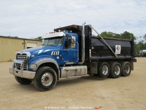 2018 Mack GU713 Granite T/A 16 Yard Dump Truck Diesel PTO Pusher Axle bidadoo