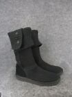 Ugg Classic Cardy Knit Fold Down Boots Womens 9 Black