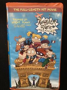 Nickelodeon Rugrats In Paris The Movie @2000 VHS Orange Case /Tim Curry