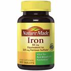Nature Made Iron 65 mg - 365 Tablets Dietary Supplement EXP 05/2025!