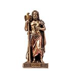 Zeus Jupiter Greek God of Thunder Miniature Cold Cast Bronze Statue 3.34