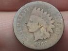 1866 Indian Head Cent Penny- Good Details