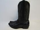STETSON Mens Size 11.5 D Black Leather Cowboy Western Boots