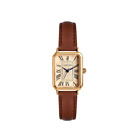 Ladies Square Roman Numeral Luxury Vintage Fashion Quartz Watch Fancy Brown Gift