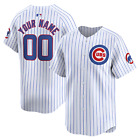 Personalized White Chicago Team Cubs 3D Print Jersey Team Baseball NOT STITCHED