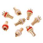 8PCS Red+White HIFI RCA Socket Socket Chassis CMC Female Connector