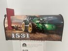 Farm Tractor Decorative Post Mounted Mailbox Gift For Him Gift For Her
