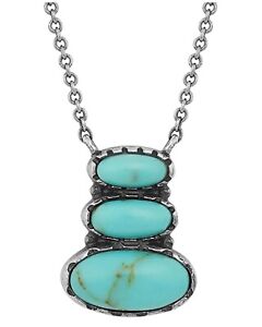 Montana Silversmiths Women's Illusion Turquoise Necklace Silver