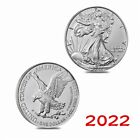 New Listing2022 1 oz American Silver Eagle Coin BU - Lot of 5 Coins