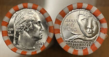 2022 D Anna May Wong Quarter Roll ~Uncirculated $10 Roll ~ N.F. String Rolls ~
