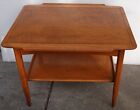 New ListingMID CENTURY MODERN TWO TIER WOODEN MODERN END TABLE HERMAN FURNITURE COMPANY
