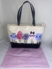 Kate Spade Imagination Party Monsters Tote With Pink Dust Bag