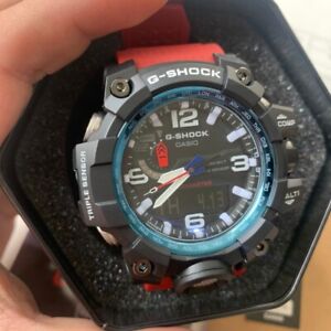 Casio G-Shock Mudmaster Tough Solar Radio red Carbon Core GWG1000 Watches6