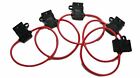 18 Gauge ATC ATO In-Line Fuse Holder Wire Copper 12V Blade Waterproof 5 Pack