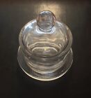 Mini Round Clear Glass Butter Dish with Dome Lid 3.5
