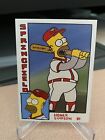 Homer Simpson THE SIMPSONS At The Bat ACEO Custom Baseball Card Springfield