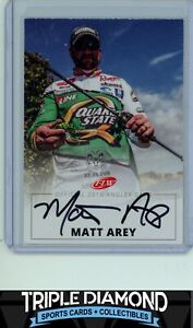 2016 FLW Matt Arey Autograph Bass Fishing Angler Auto P753