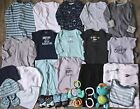 HUGE Lot Baby Boy Clothes 0-3 Mos Infant Bundle Bodysuits Sleepers Gap Carters +