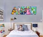 Super Mario Bros PERSONALIZED NAME Decal WALL STICKER Decor Video Game WP182