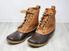 LL BEAN BEAN BOOTS USA Brown Leather Duck Boots Size Men's 8