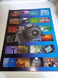 Original Nikon F70 35mm Film SLR Camera English Brochure Printed in Japan NoRes!