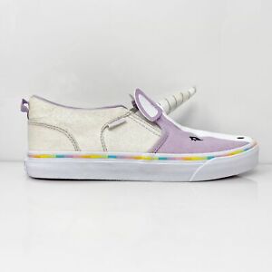 Vans Girls Asher V 721356 Purple Casual Shoes Sneakers Size 6
