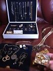 Vintage Jewelry Box Full Of Goodies From Prestigious Avon Collection. Great Cond
