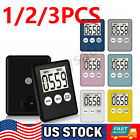 Large LCD Digital Kitchen Cooking Timer Count-Down Up Clock Loud Alarm Magnetic