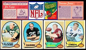 1970 NFL Topps single cards