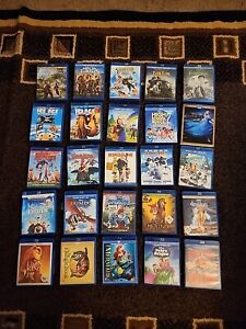 Lot Of 25 Disney & family Blu Ray films Region A, used