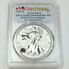 2019 W PCGS Reverse PR70 1 oz Silver American Eagle Pride of Two Nations #45483A