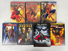 Lot of 9 DVDs Blade Trilogy, Spider-Man 1/2/3, Daredevil, Iron Man & Ghost Rider