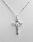 925 Silver Saint Benedict Cross Necklace 20
