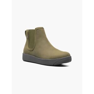 Bogs Womens Kicker Chelsea Leather Casual Boots Olive - 72777-303 Olive