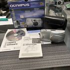 Olympus CAMEDIA D-460 Zoom 1.3MP Digital Camera - Silver W/Box,Case,Manuals,Cd