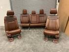 11-16 F250 Crew King Ranch Leather Heat Cool Power Buckets Backseat Seats (For: Ford F-250 Super Duty King Ranch)