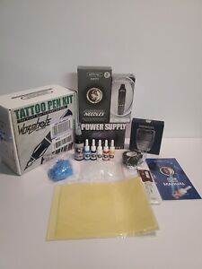New ListingWireless Tattoo Pen Machine Complete Kit with Color Ink 20 Cartridge Needles