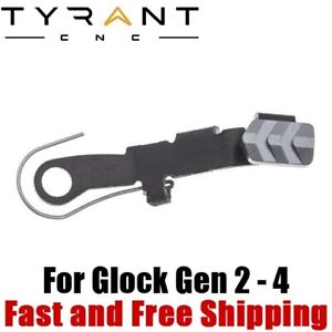 Tyrant CNC Extended Slide Release Lever for Gen 2-4 Glock 17 19 22 26 - Gray
