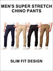 Men's Super Stretch Slim Fit Everyday Chino Pants (Sizes:- 30-42) NEW FREE SHIP