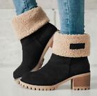 Womens Winter Snow Boots Warm Fur Lining Comfortable Thick Heel  PT13603
