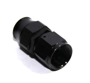 AN12 12AN AN-12 Straight Swivel Fuel Oil Gas Line PTFE Hose End Fitting Black