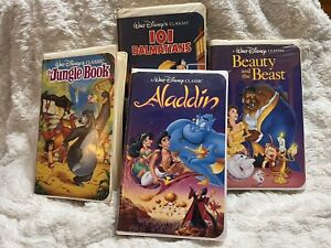 Walt Disney “Black Diamond” Classic VHS Tapes - LOT of 4- Rare- Vintage