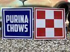 Antique Vintage Old Style Purina Chows Farm Feed Signs!