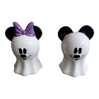 Disney Halloween Mickey Mouse & Minnie Mouse Ghost Salt and Pepper Shakers New