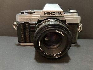 New ListingMinolta X-370 35mm SLR Camera 50mm f/1.7 MD Lens Not *not Tested*