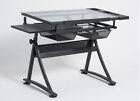 Art Supplies Glass Table Writting Drawing Desk Lifting Adjustable Table