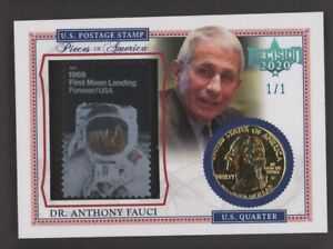 2020 Decision Pieces Of America Platinum Dr. Anthony Fuci Stamp Quater 1/1
