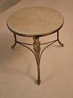19th C. French Brass and Alabaster Gueridon / Table