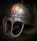 SCA Medieval Viking Gjermundbu Helmet W Kievan Mask